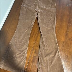 Hollister Brown Corduroy Flare Pants